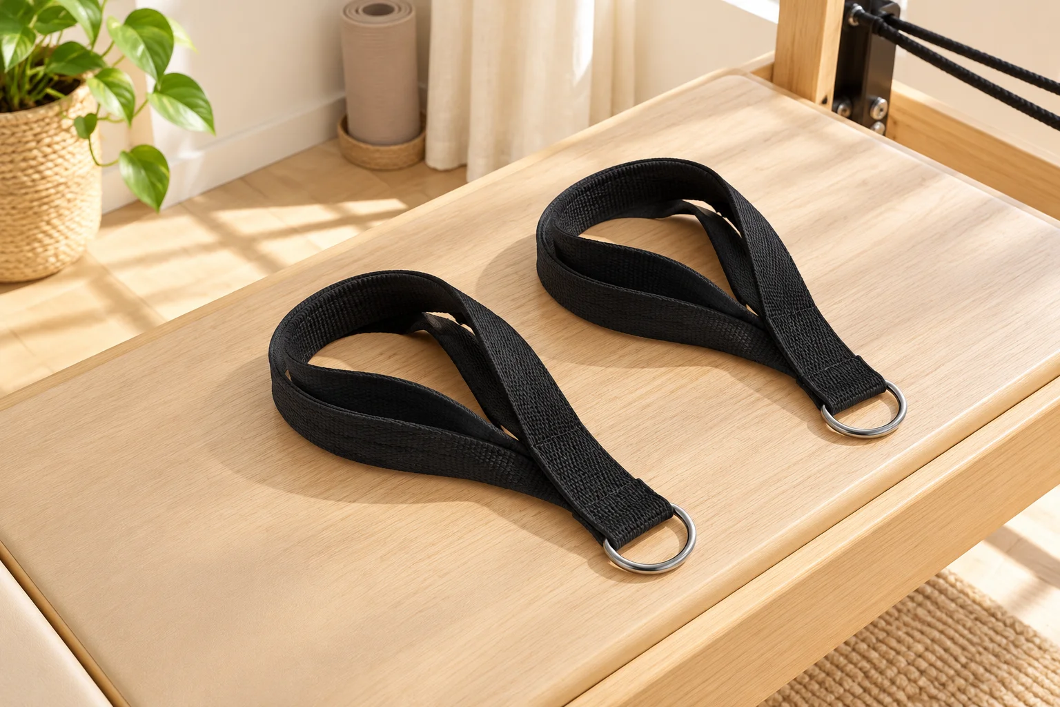Padded Double-Loop Strap Pair — styled room setting