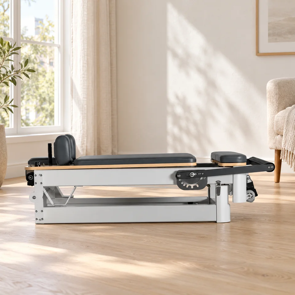 A5 Aluminum Folding Reformer — styled room setting