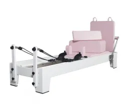White and Pink Oak Pilates Equipment