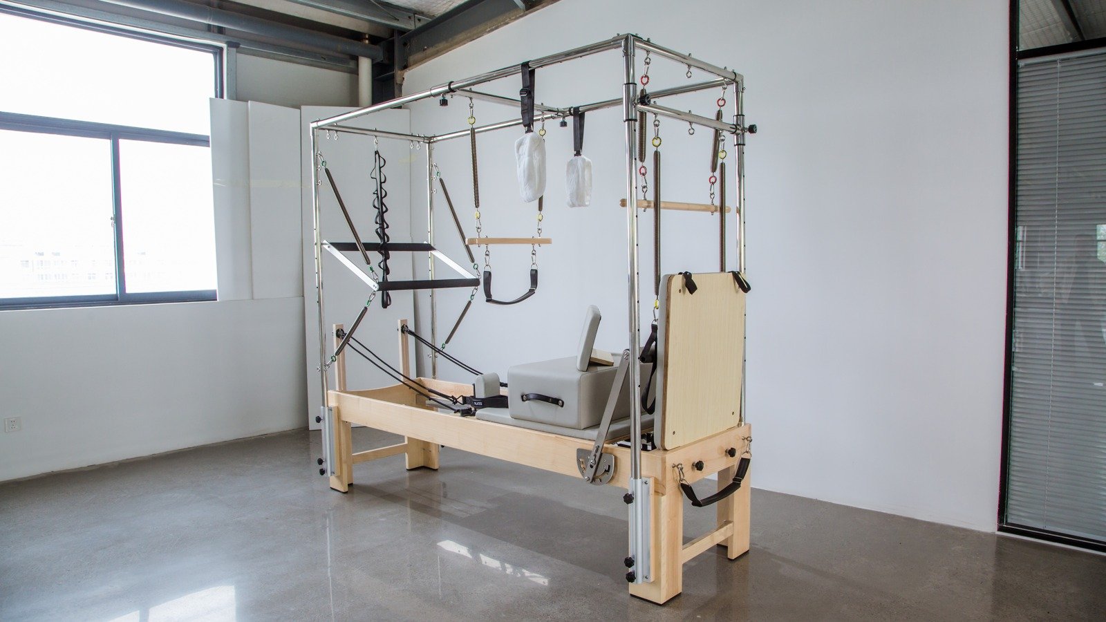 Maple Reformer and Cadillac Combo in the manufacturer reference configuration