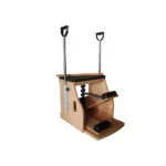 Adjustable-Handle Wooden Split-Pedal Chair